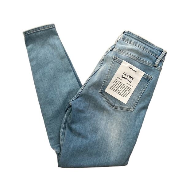 Frame Le One Skinny Caspio Wash Jeans Size 2 (28x28) - Picture 4 of 10